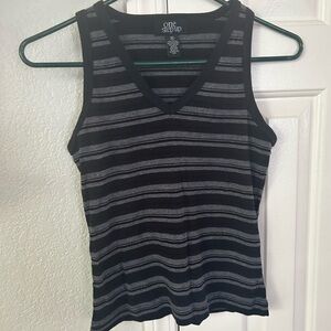 Y2K striped V-neck‎ tank